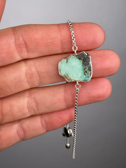 Adjustable Variscite Brancelet 1