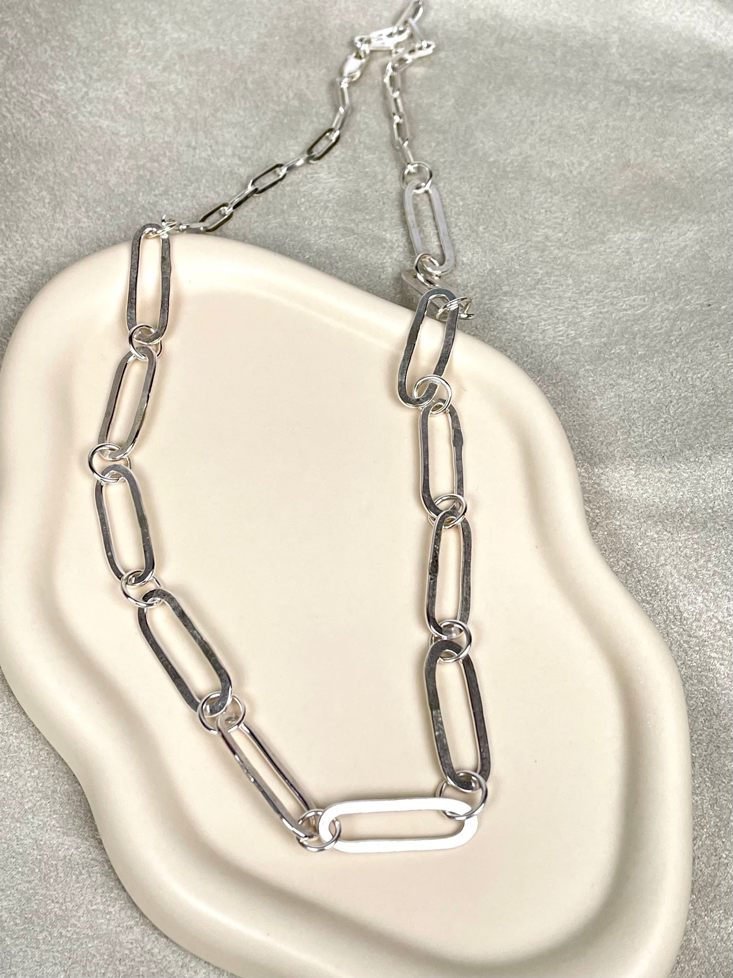 Hand fabricated Sterling Silver Chain