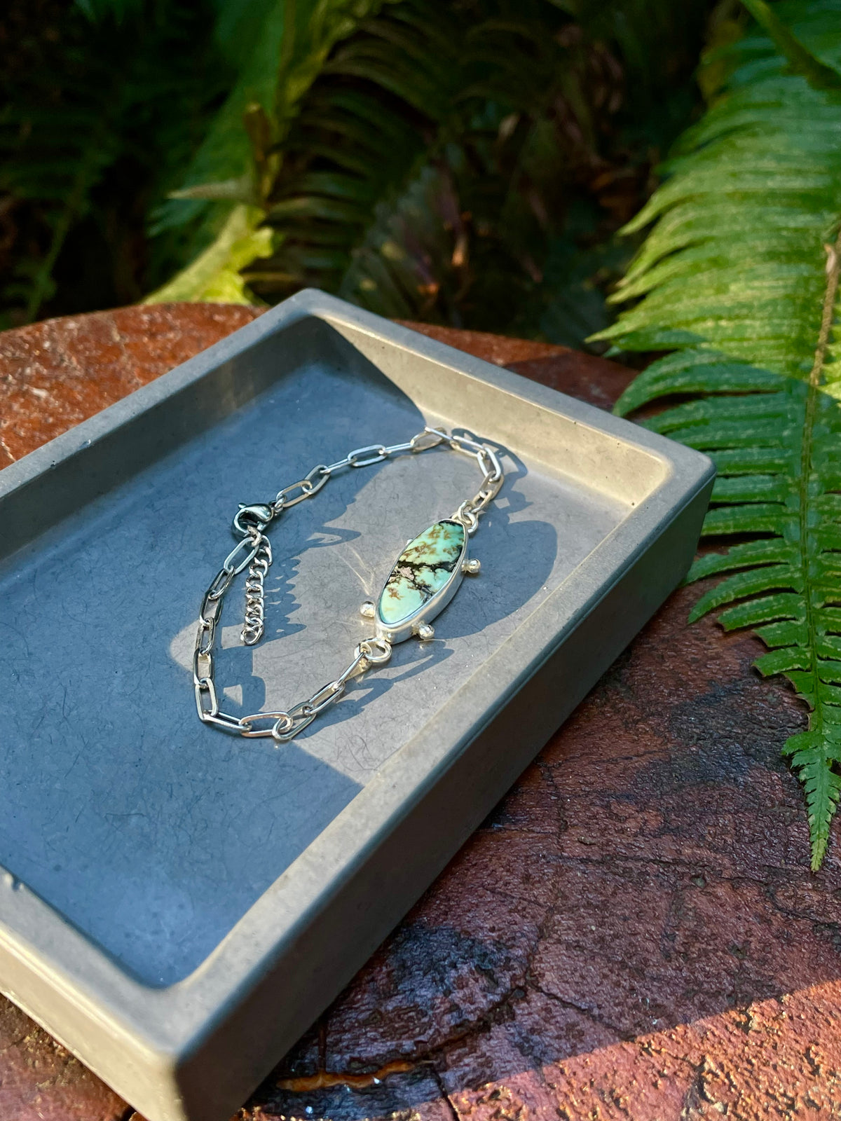 Variscite Chain Bracelet 4