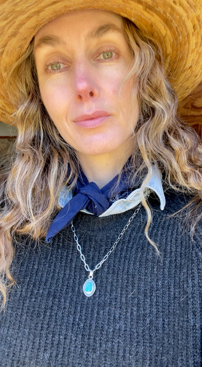 Reversible Turquoise Pendant