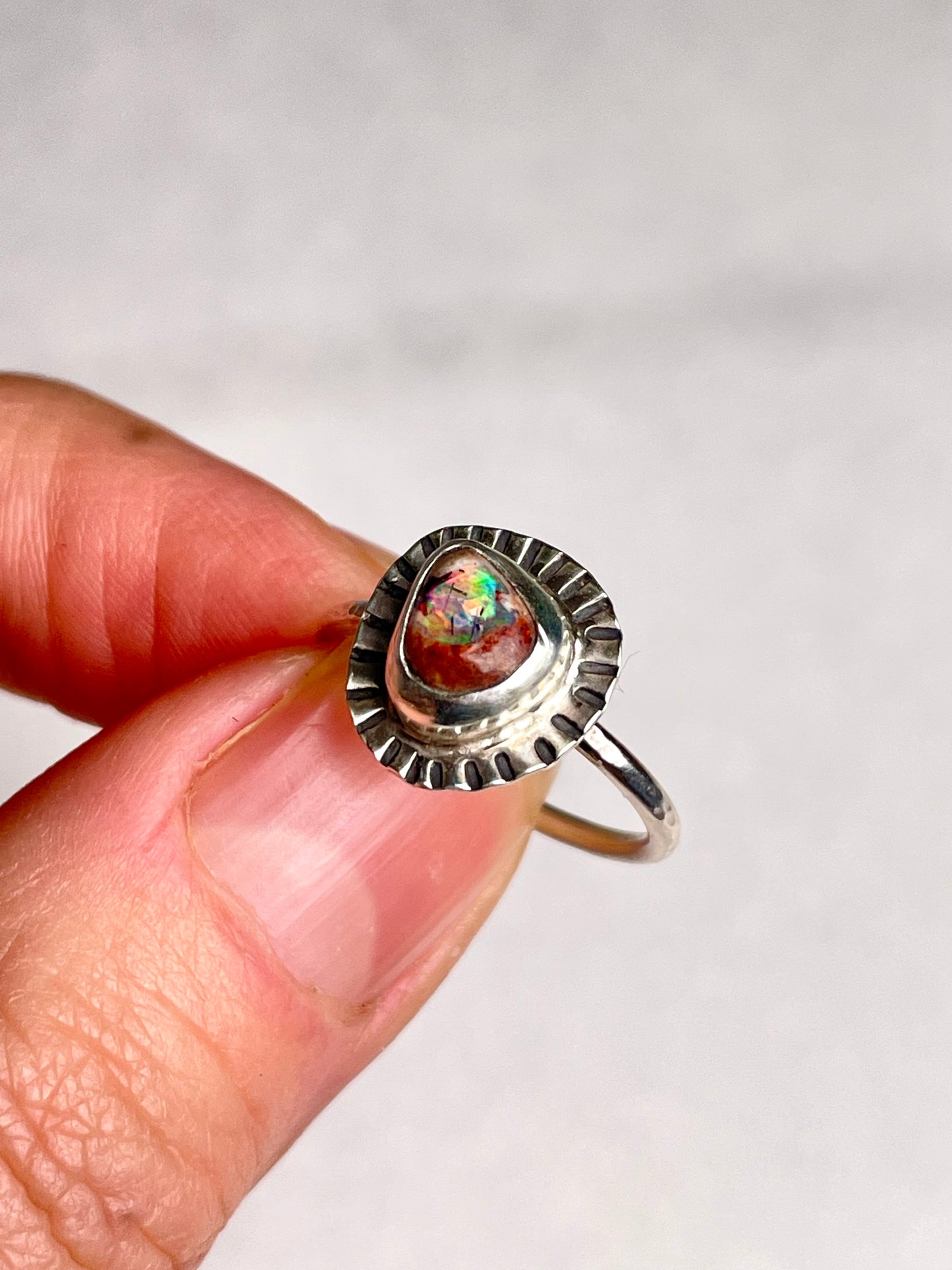 Mexican Fire Opal size 7