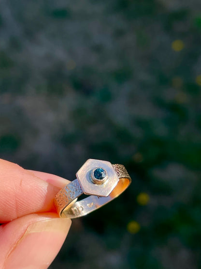 Montana Sapphire Gold Ring