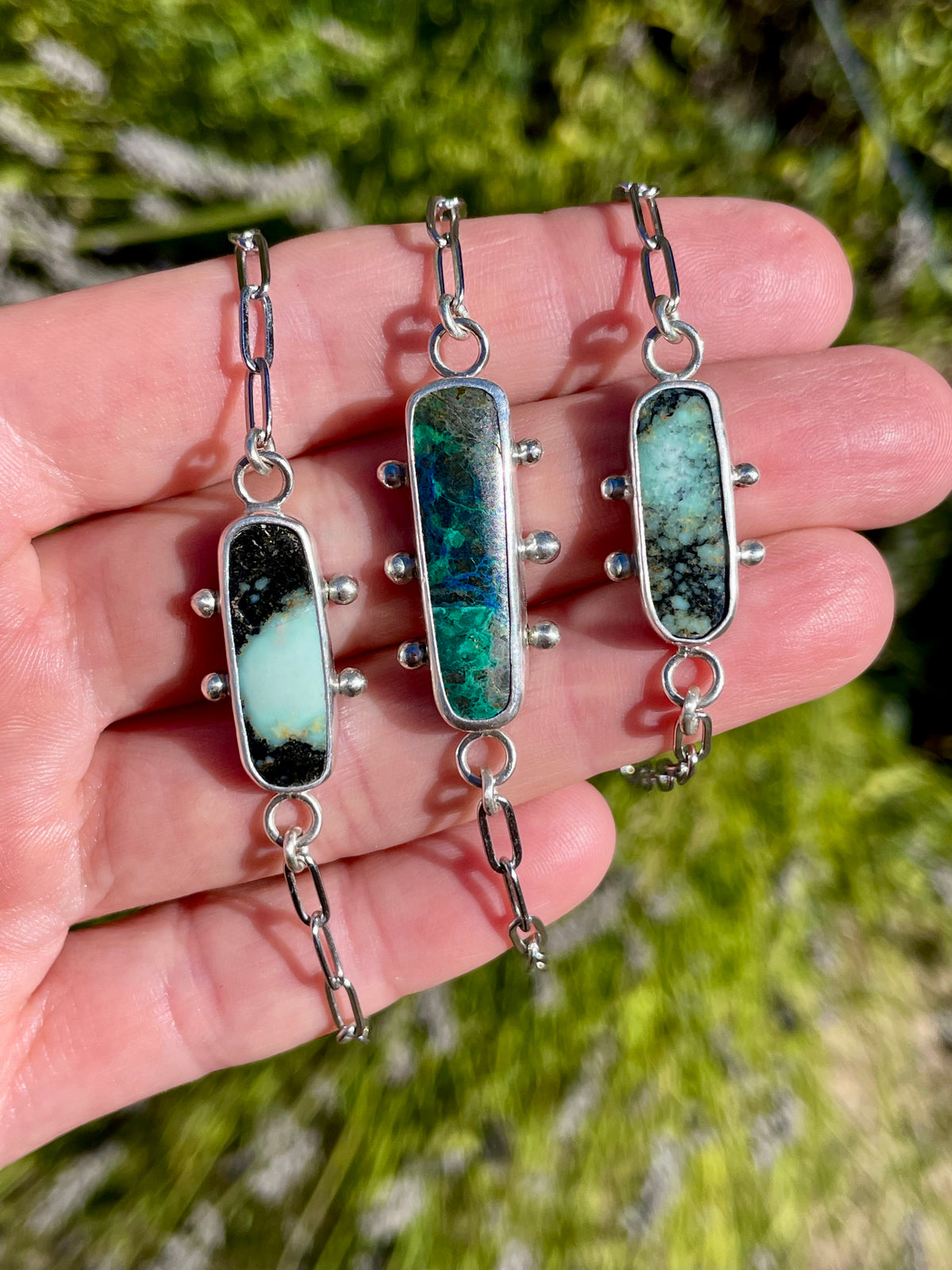 Variscite Chain Bracelet 1