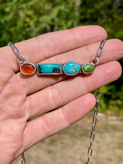 Straight Gem Collector Necklace 3