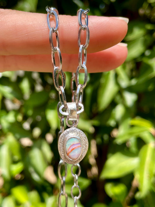 Recycled Australian Opal Pendant 1