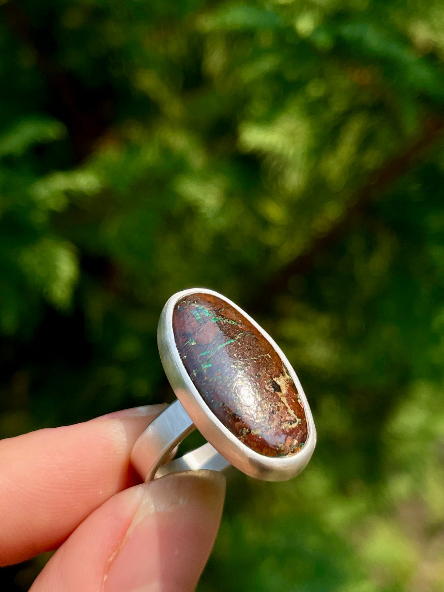 Boulder Opal Ring size 8.75