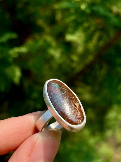 Boulder Opal Ring size 8.75