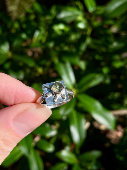 Montana Sapphire Sunray Ring size 8