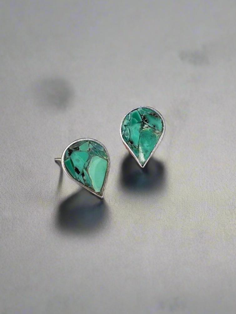 Teardrop Inlay Studs