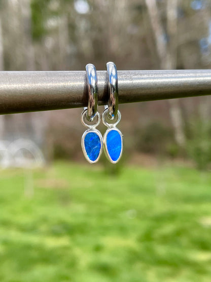 Australian Opal Huggie Hoop 5