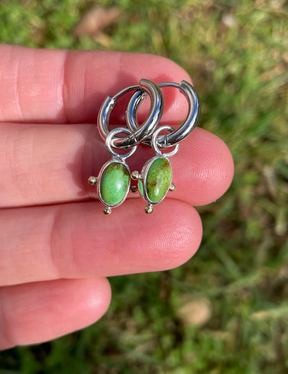 Sonoran Turquoise Huggie Hoop