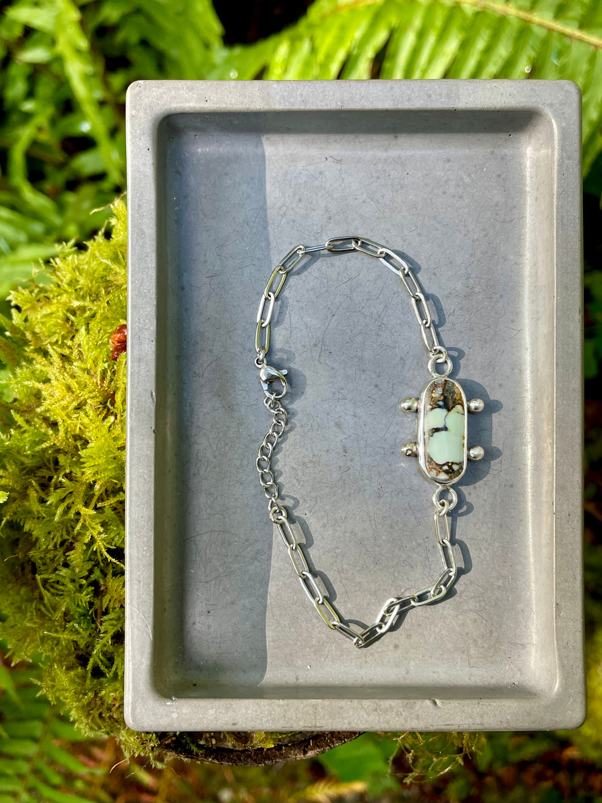 Variscite Chain Bracelet