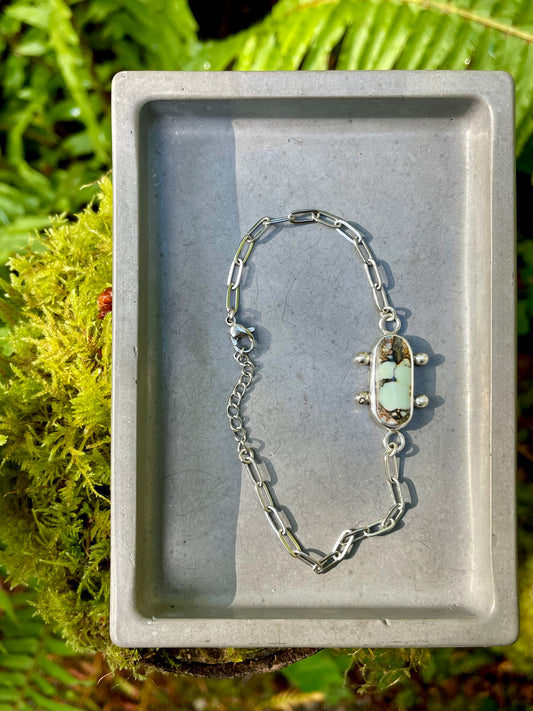 Variscite Chain Bracelet