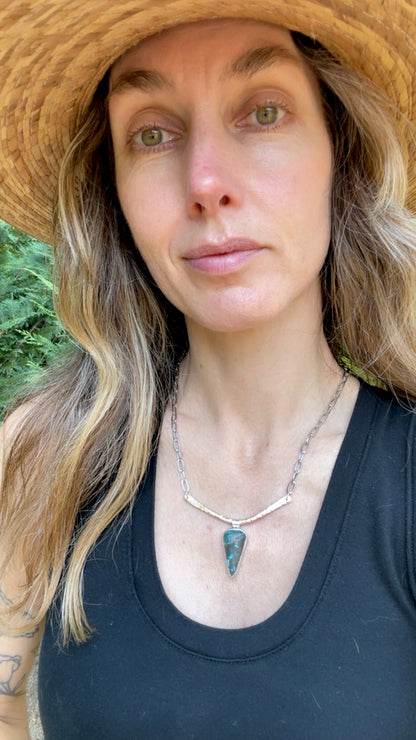 Persian Turquoise Bar Necklace
