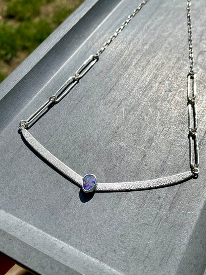 Australian Opal Bar Necklace