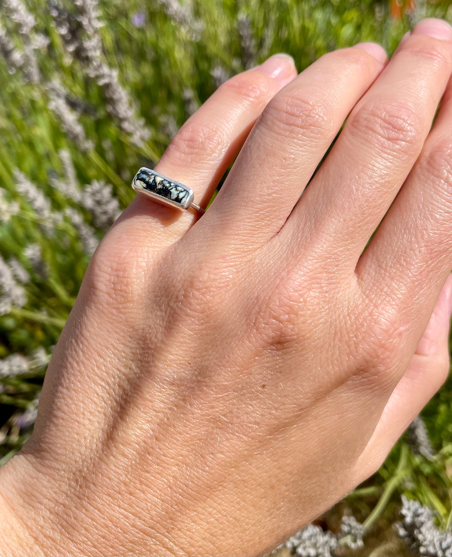 Horizontal Desert Variscite Ring size 5.75