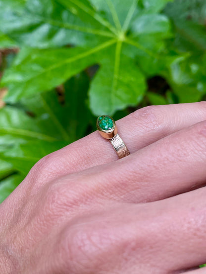 Sonoran Turquoise Gold Ring