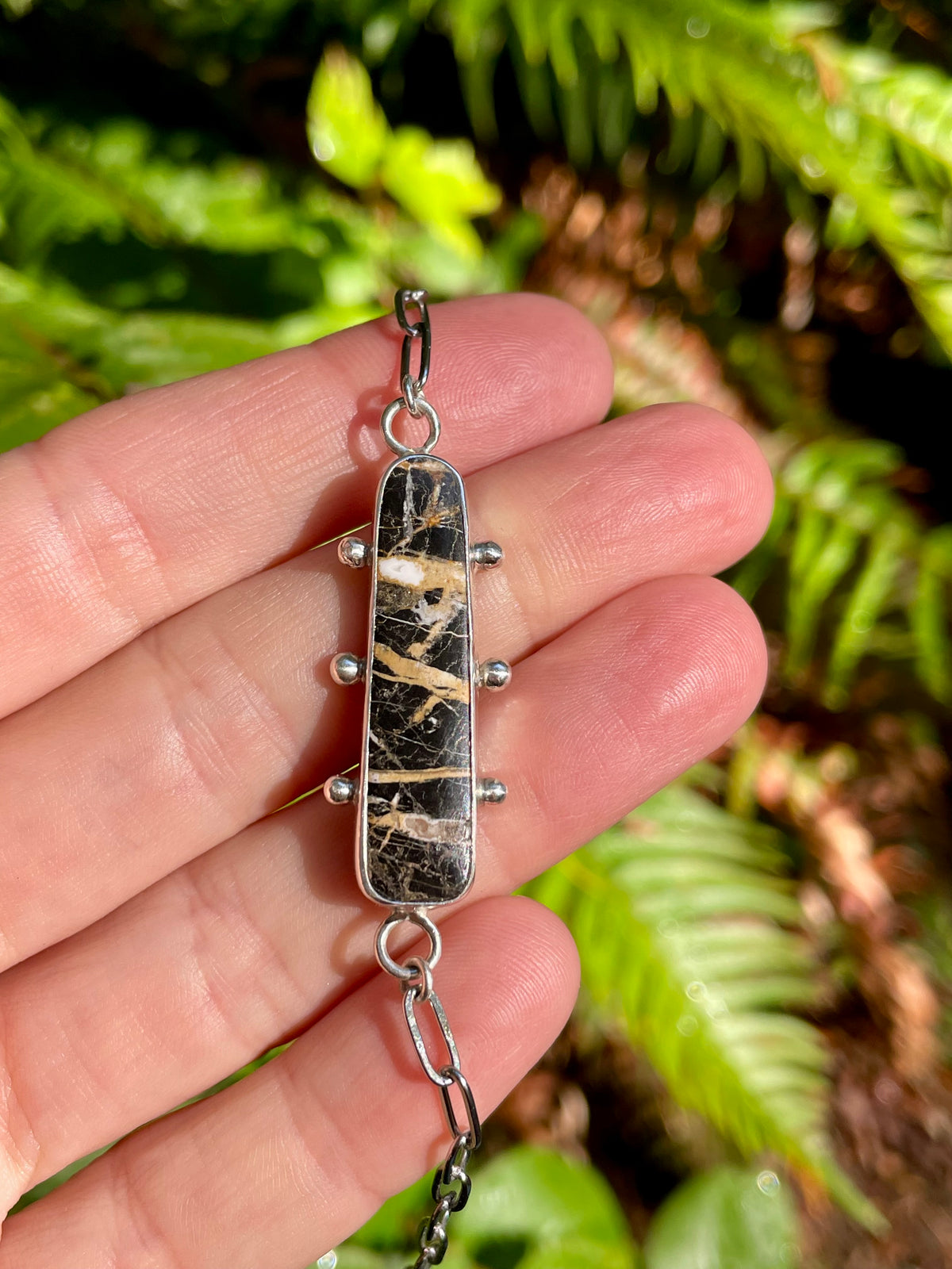 San Pedro Variscite Chain Bracelet