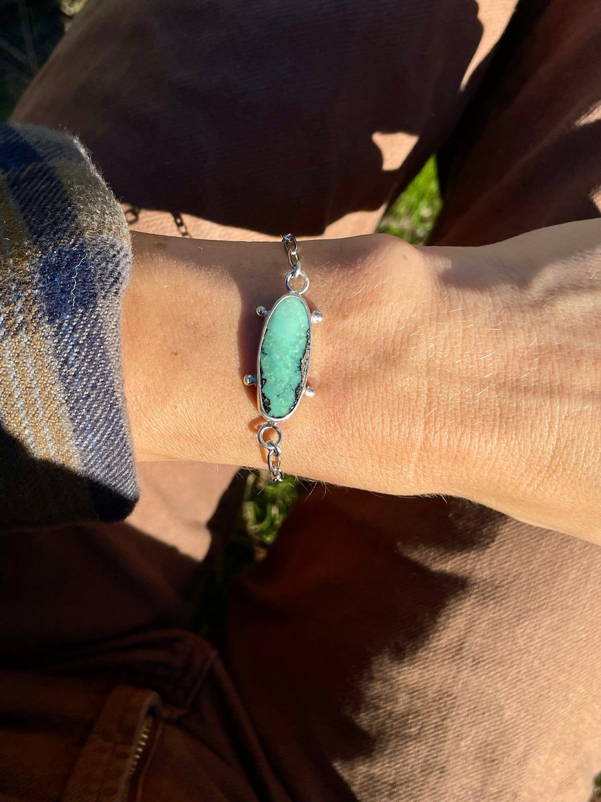 Variscite Chain Bracelet 1