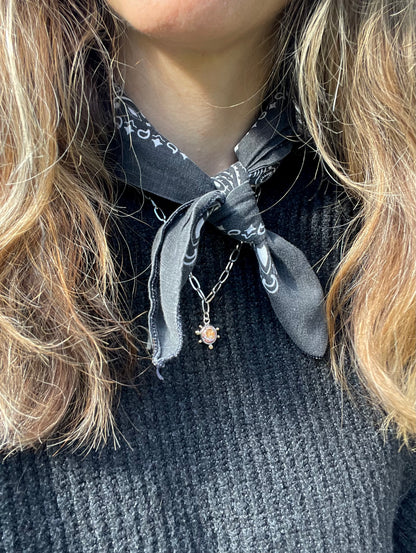 Mexican Fire Opal Chain Necklace 3