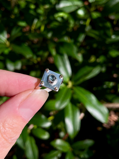 Montana Sapphire shield Ring size 5.5