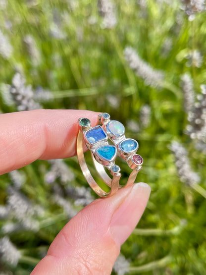 Golden Gem Collector Ring Size 8.5