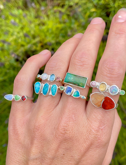 Made-To-Order Tripple Turquoise Ring