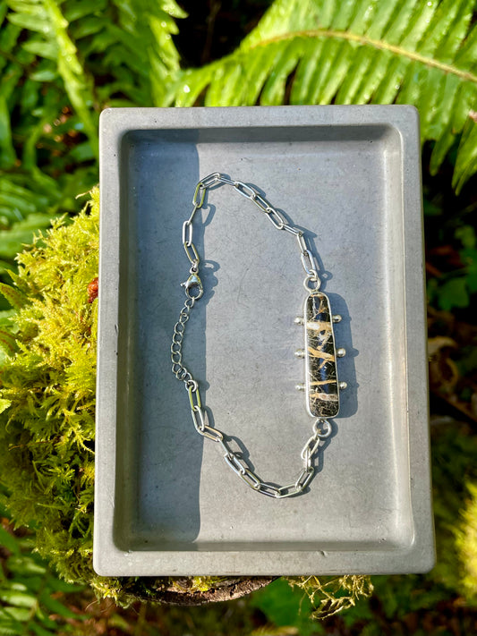 San Pedro Variscite Chain Bracelet