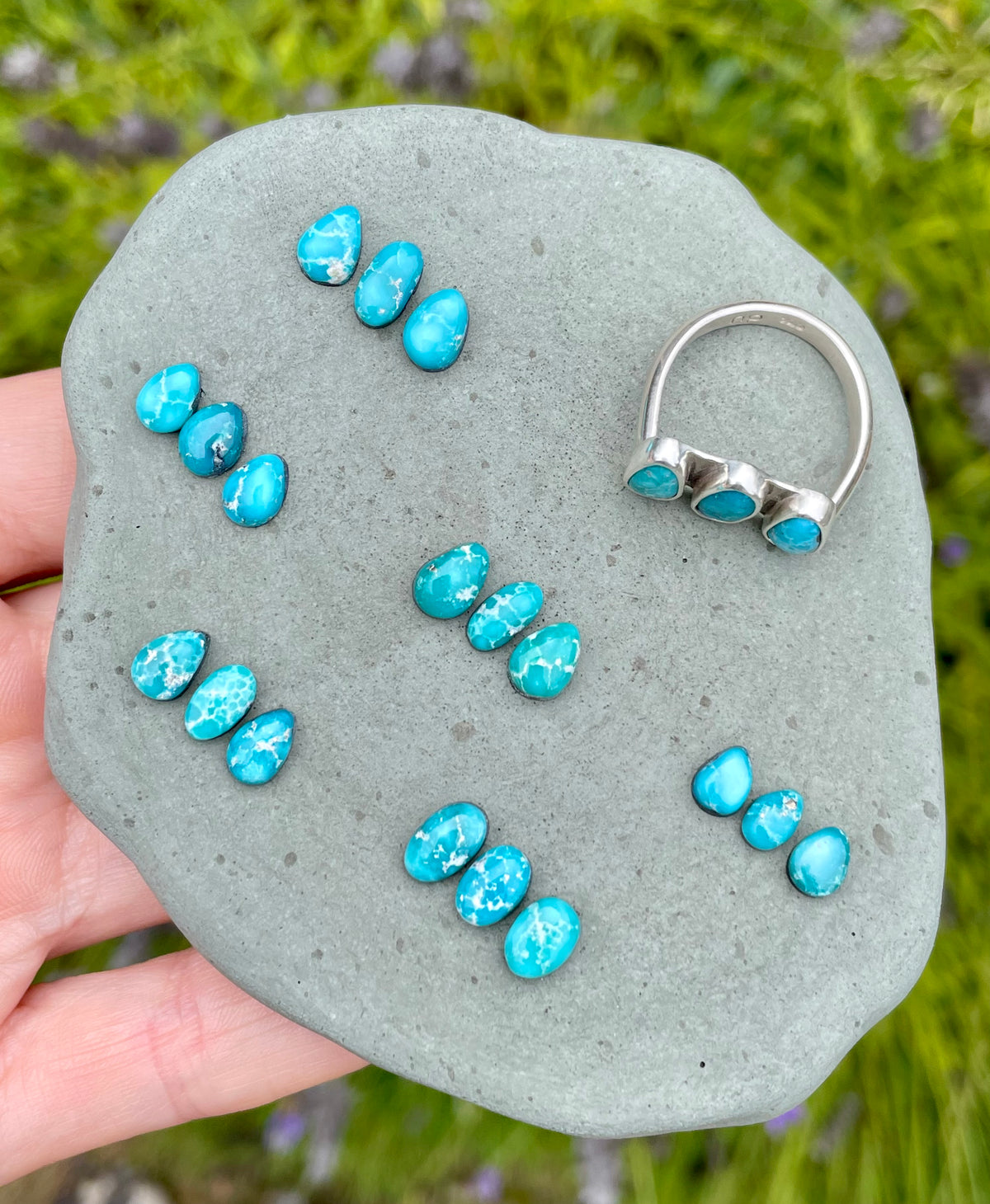 Made-To-Order Tripple Turquoise Ring
