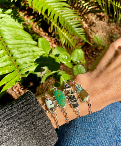 Variscite Chain Bracelet