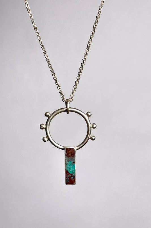 Inlay Sterling Necklace