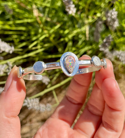 Recycled Mexican Fire Opal Cuff