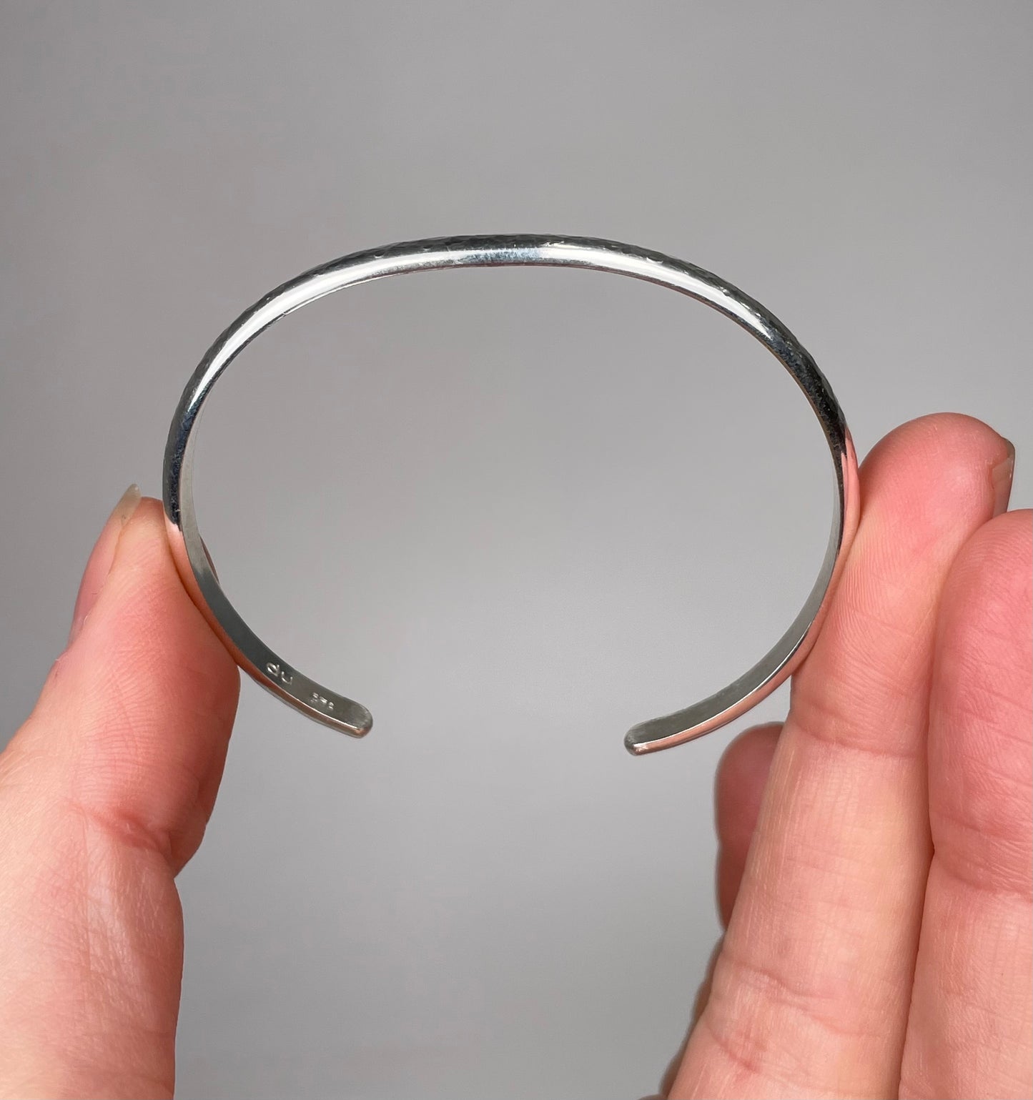 Sterling Silver Hammered Cuff