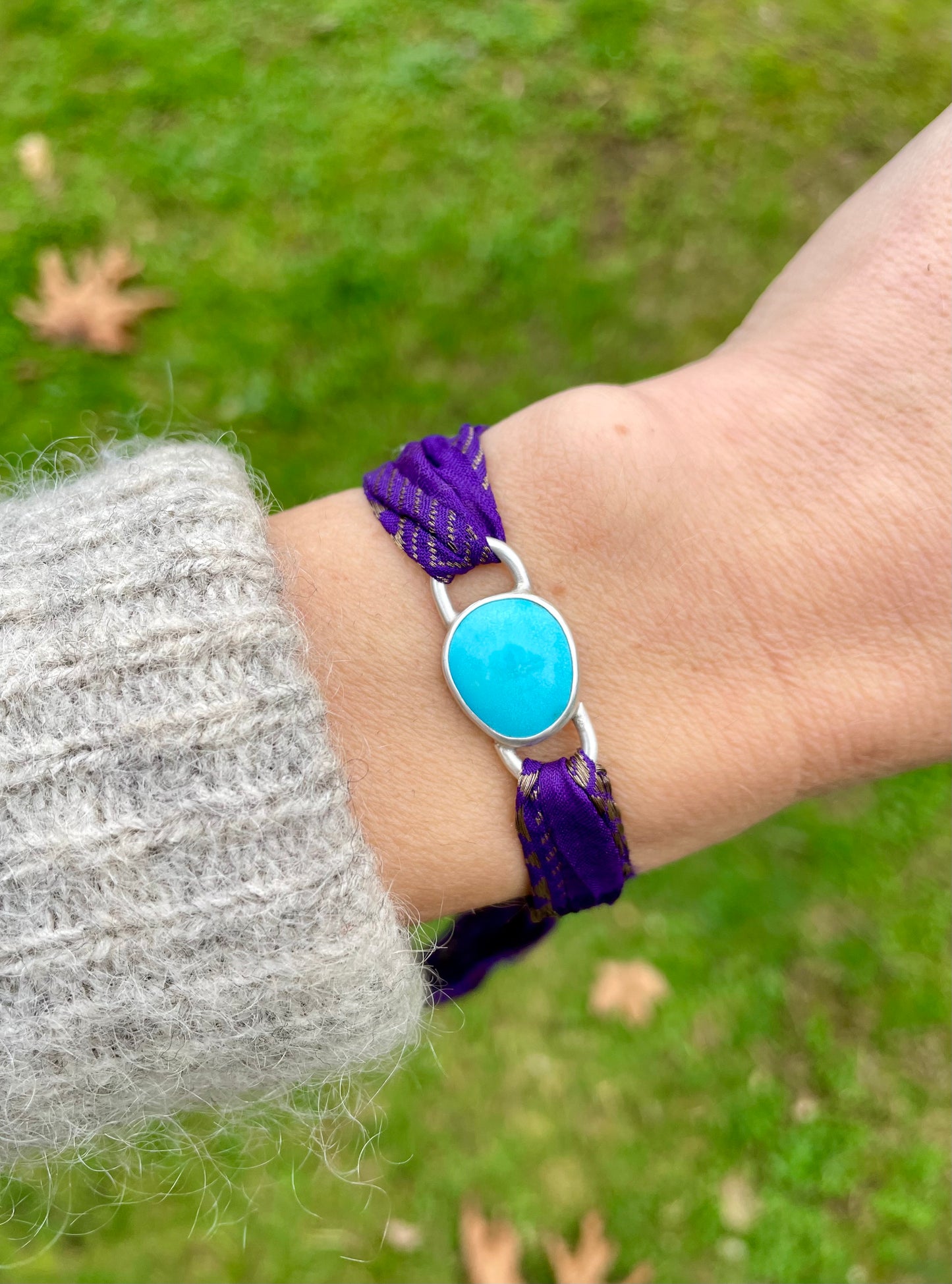 Cananaya Turquoise - Wrap Around Stone Charm