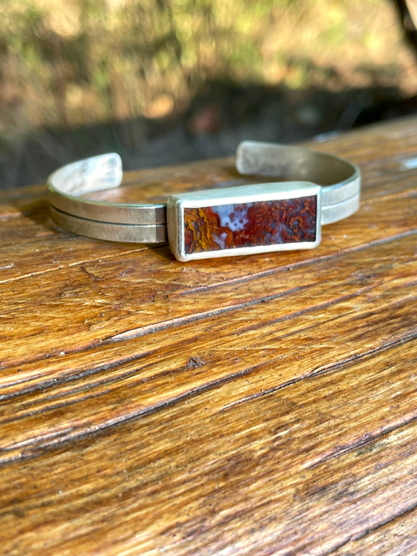 Red Moss Agate Cuff