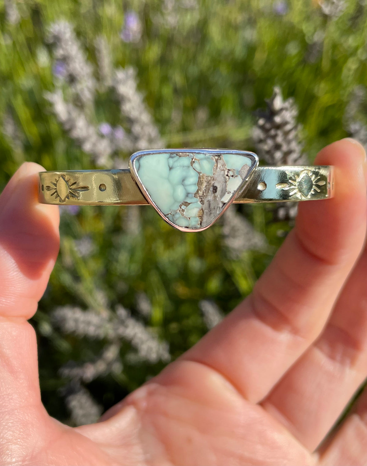 Mixed Metal Variscite Cuff 1