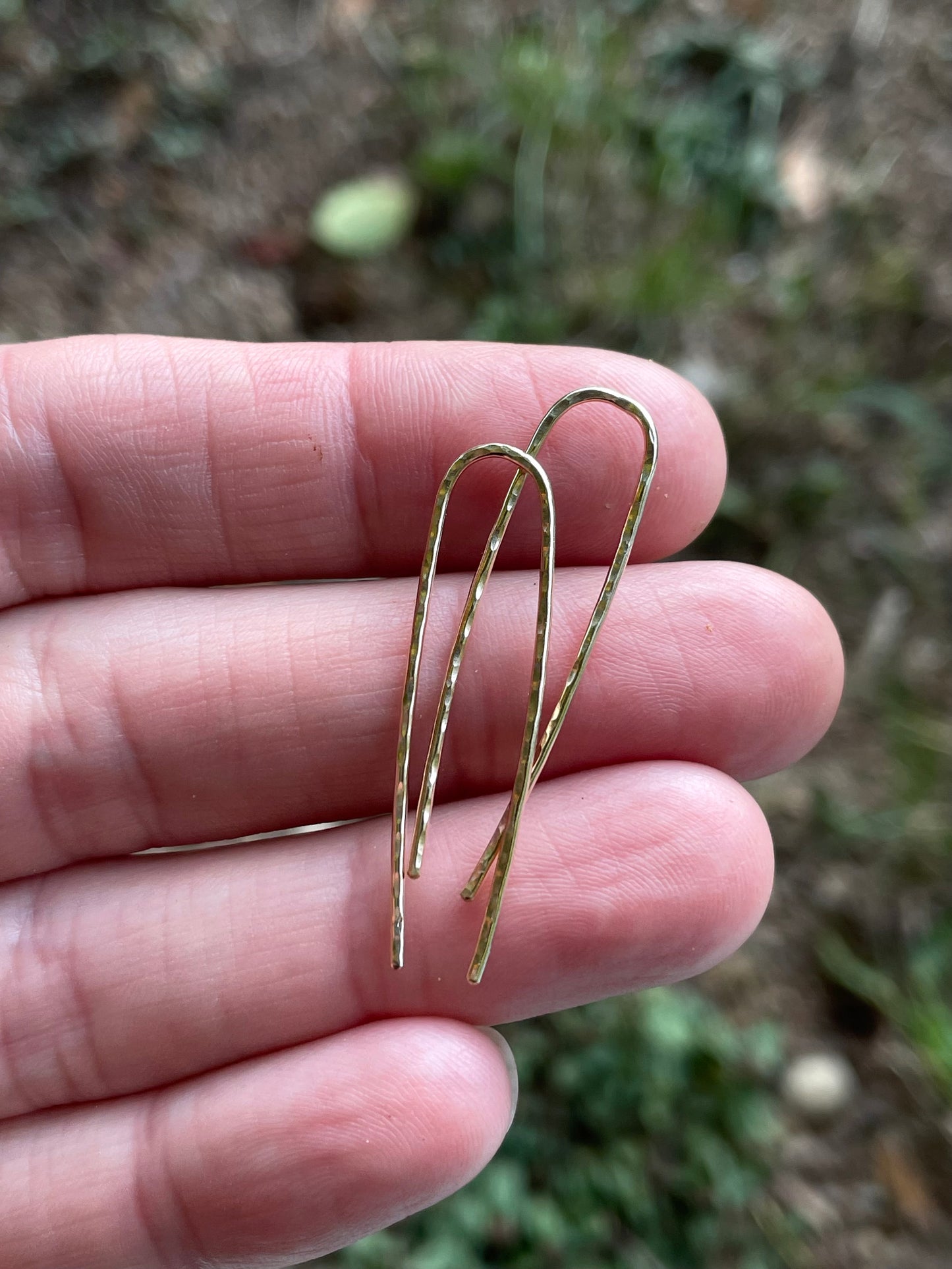 Textured Paperclip Earrings