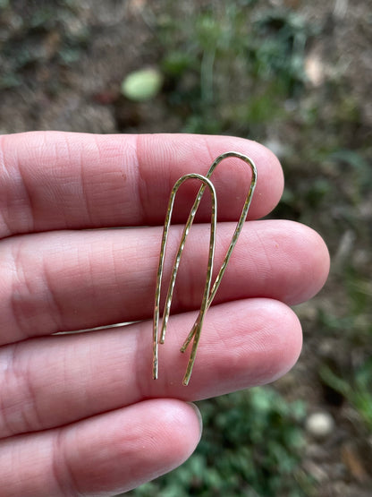 Textured Paperclip Earrings