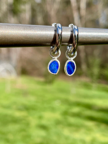 Australian Opal Huggie Hoop 1