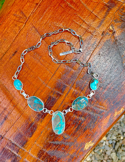 Five Stone Statement Necklace