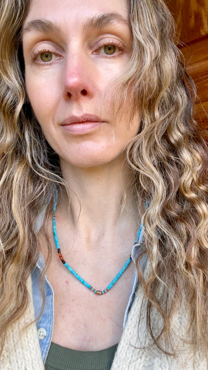 Beaded Turquoise Necklace 1