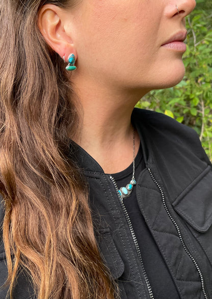 Double Turquoise Studs