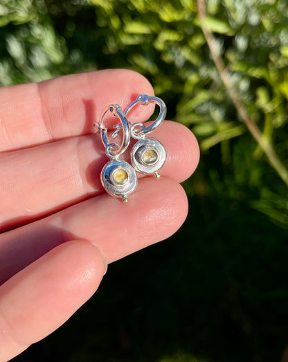 Montana Sapphire Huggie Hoop Earrings