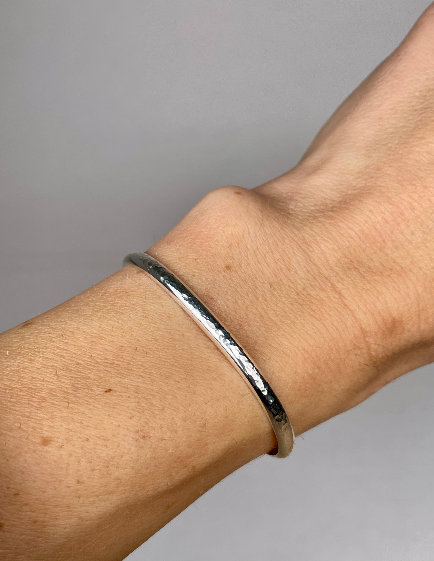 Sterling Silver Hammered Cuff