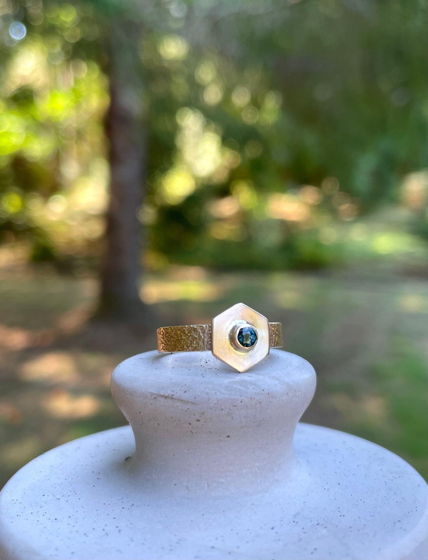 Montana Sapphire Gold Ring