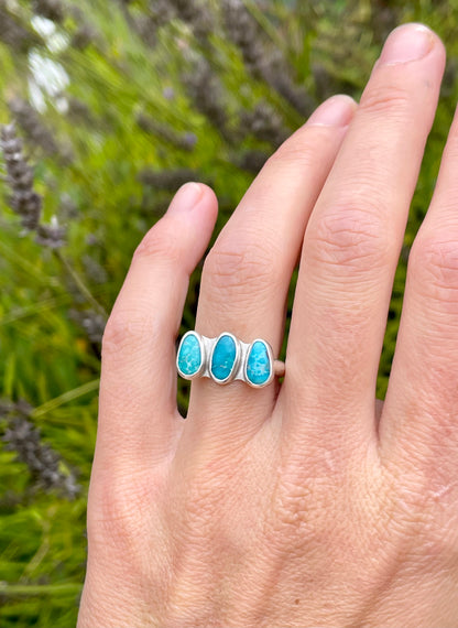 Made-To-Order Tripple Turquoise Ring