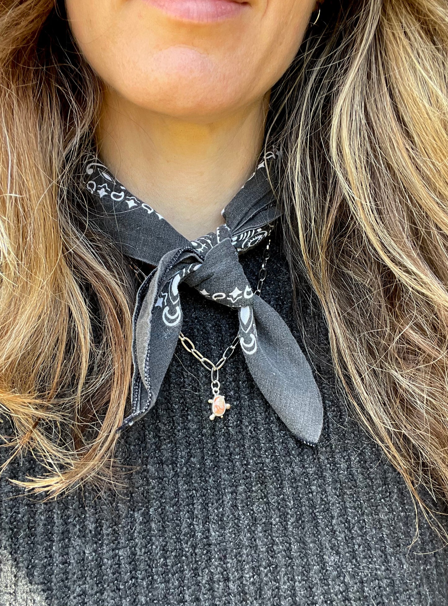 Mexican Fire Opal Chain Necklace 1