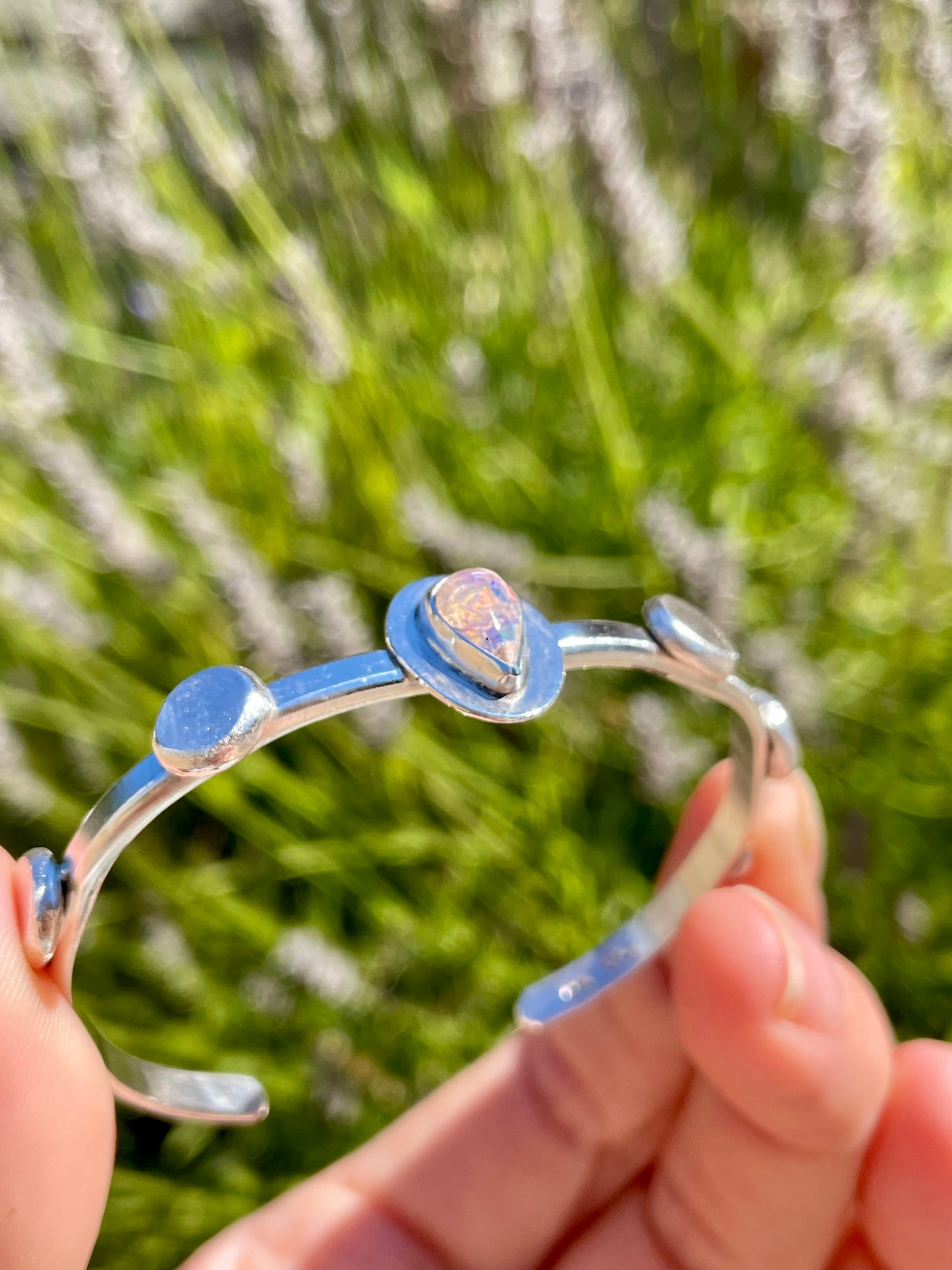 Recycled Mexican Fire Opal Cuff