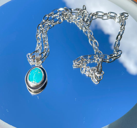 Reversible Turquoise Pendant