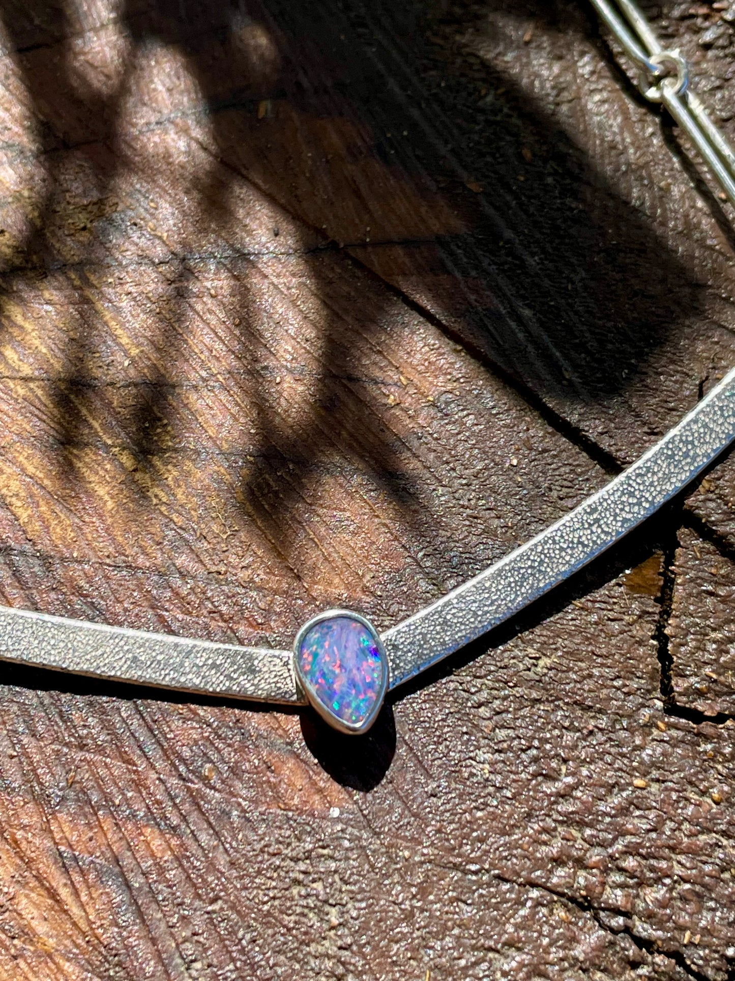Australian Opal Bar Necklace